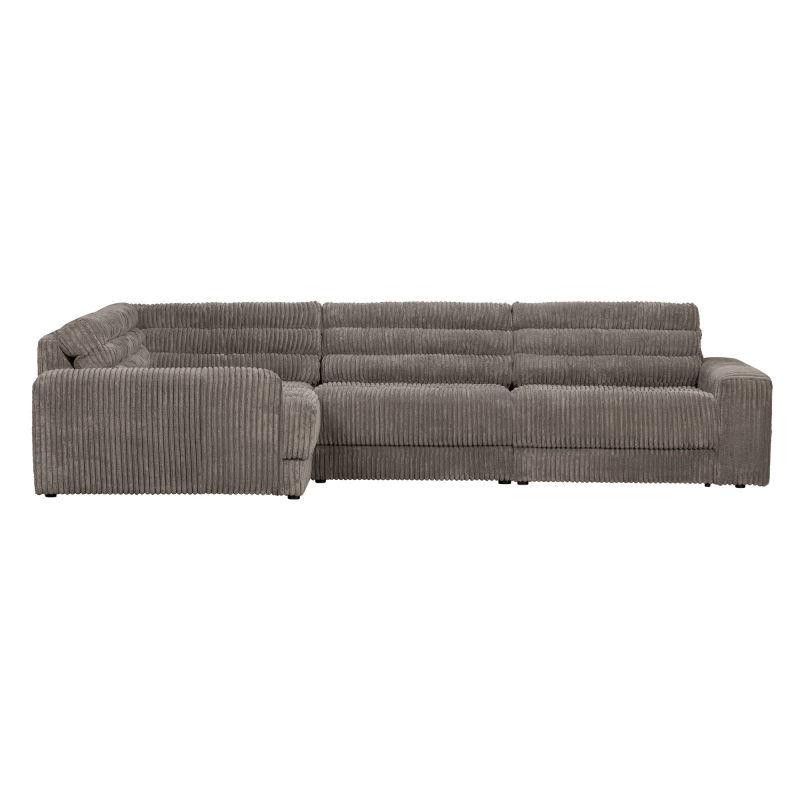 Date Hjørnesofa Venstrevendt Ribcord - Terrazzo Grå Tilbud