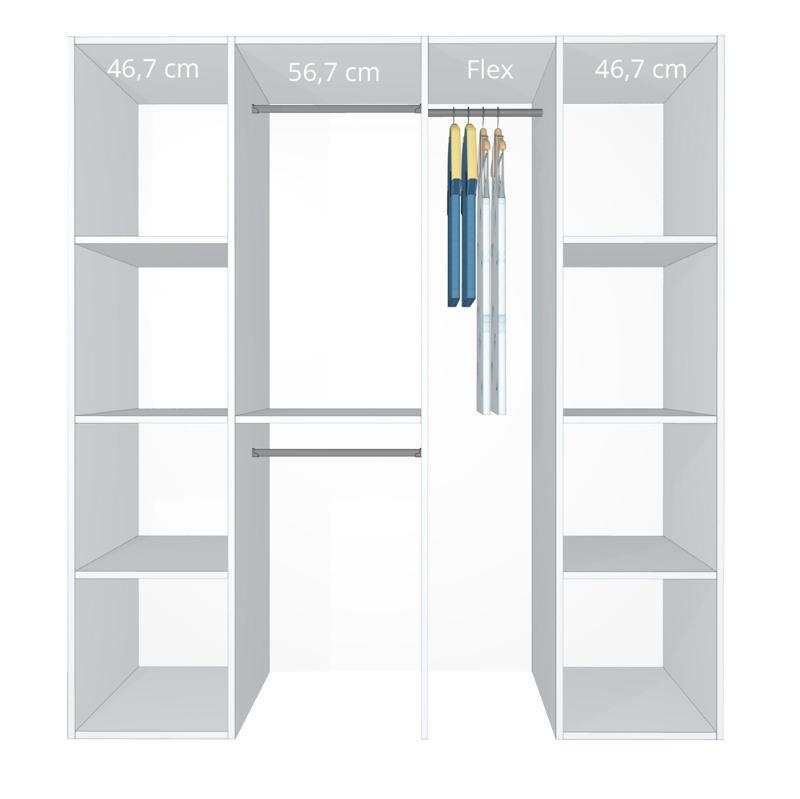 Unik hvid skydedørsløsning 180-200 cm - Kitchn Model A