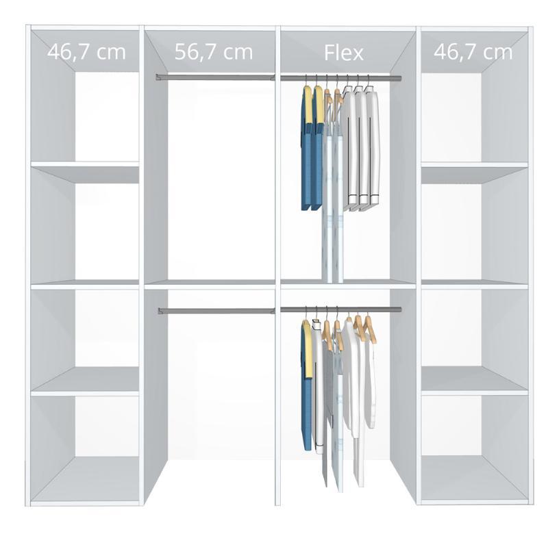 Unikt hvidt inventar 200-220 cm – Kitchn Model A