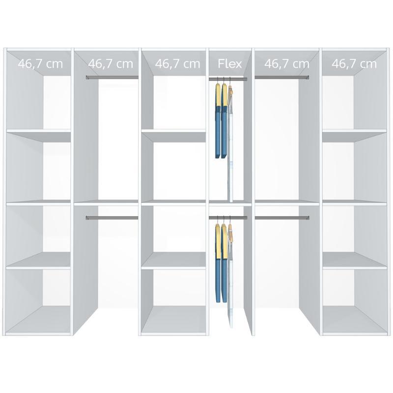 Elegant hvidt inventar 260-280 cm - Kitchn Model A