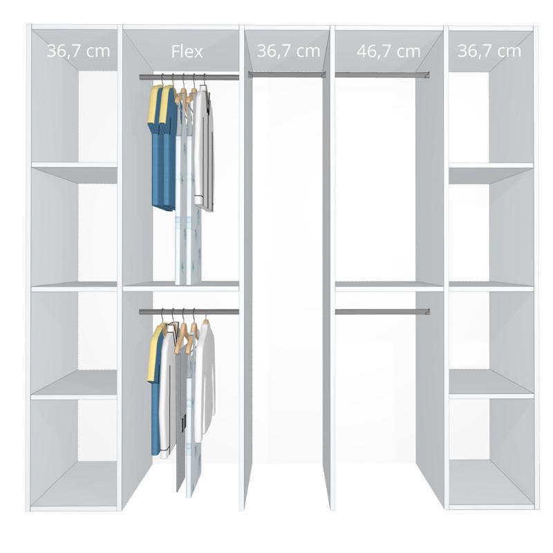 Elegant hvidt inventar 200-220 cm - Kitchn Model B
