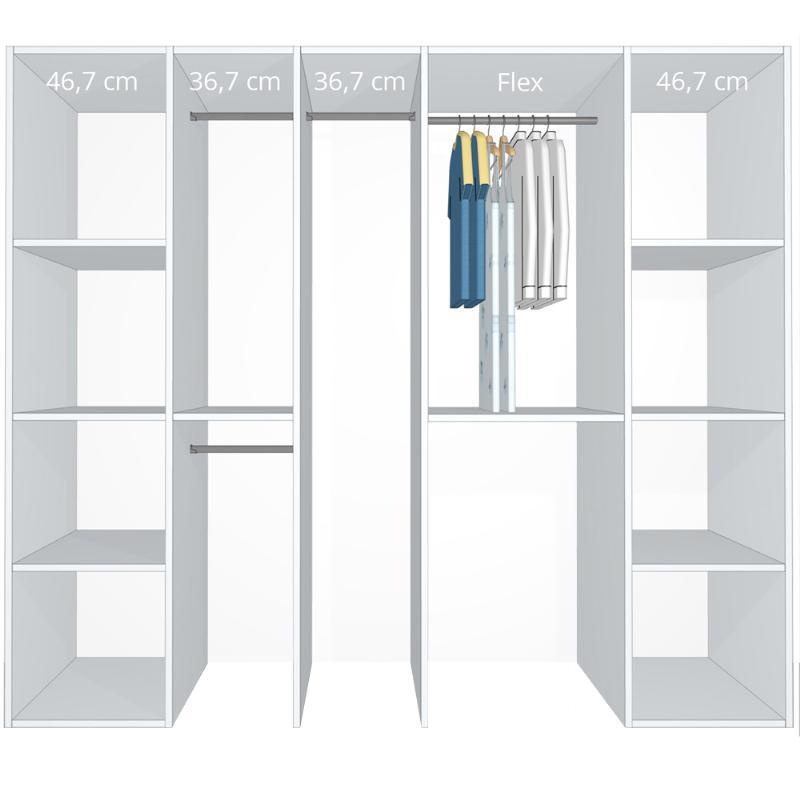 Unikt hvidt inventar 220-240 cm - Kitchn Model B