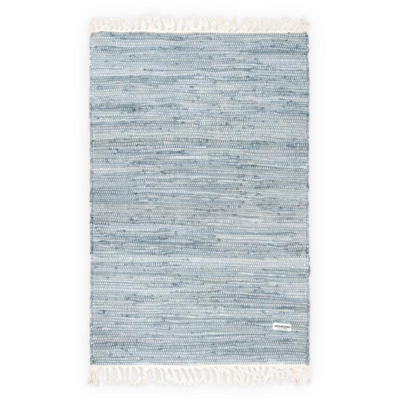 Blå Tæppe 65x135 cm - Håndlavet fra Skinbjerg Design