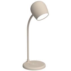 Kreafunk Ellie bordlampe med oplader - sand farve