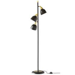 Superliving Urban Triple Gulvlampe - Mat Sort og Messing