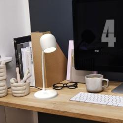 Kreafunk Ellie bordlampe med oplader - hvid tilbud
