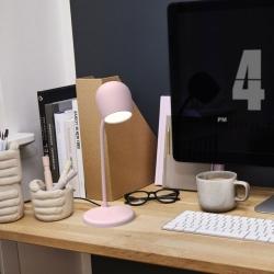 Kreafunk Ellie bordlampe med oplader - rosa tilbud!