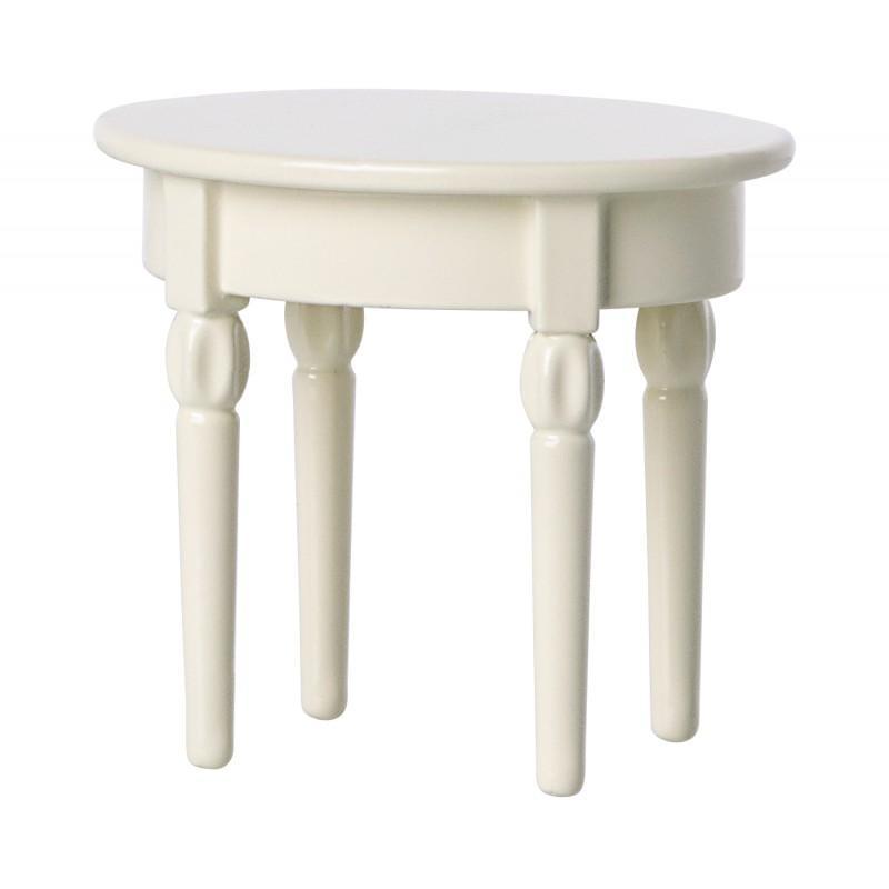 Miniature hvidt sidebord fra Maileg - Perfekt til dukkehuset