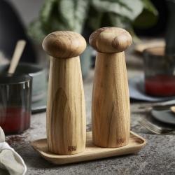RAW Salt- og Peberkværn med Bakke - Elegant Design