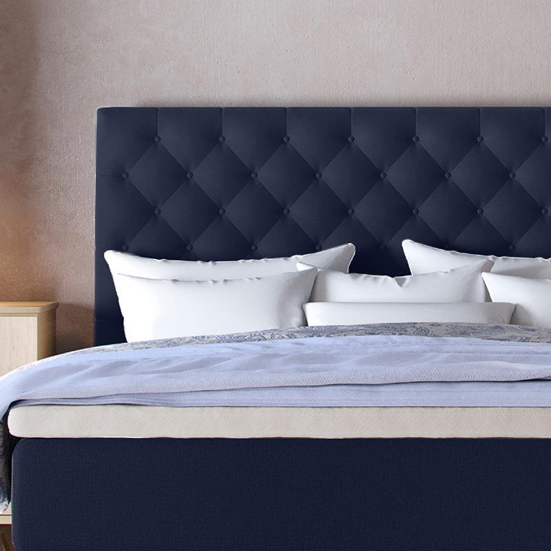 Svane Roma Gavl H130 B180 - Mørkeblå Chesterfield Design