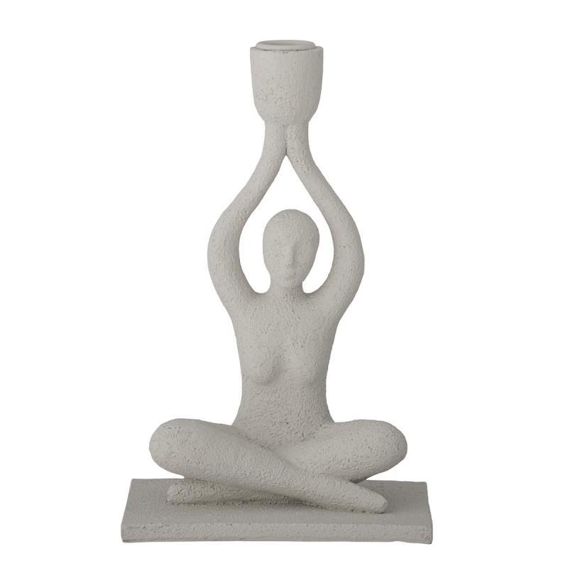 Yoga Lysestage "Lucie" i råhvid fra Bloomingville